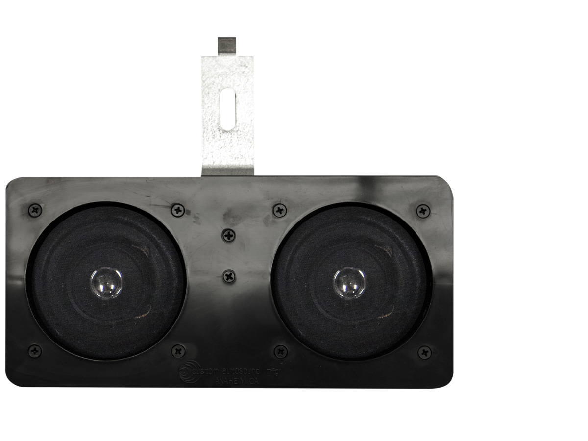 4"x10" - 4" 100W Speakers Custom Autosound's dual dash speakers...